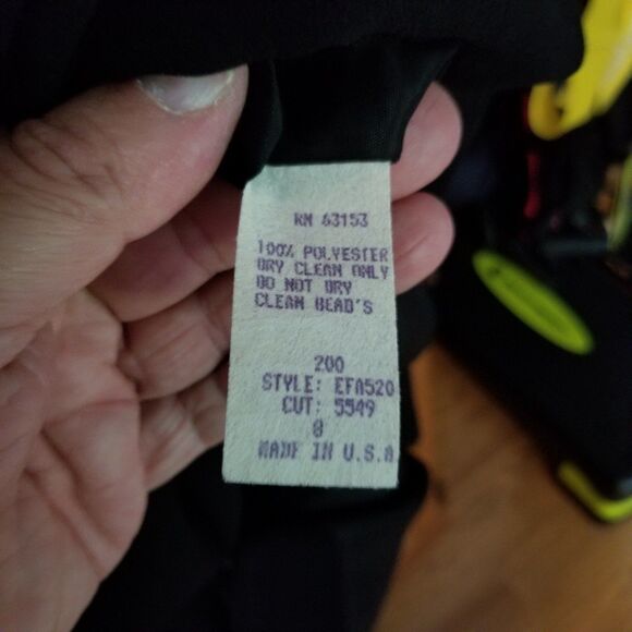 CDC Evening Caren Desiree Company evening dress button down front sequined back - Picture 10 of 15